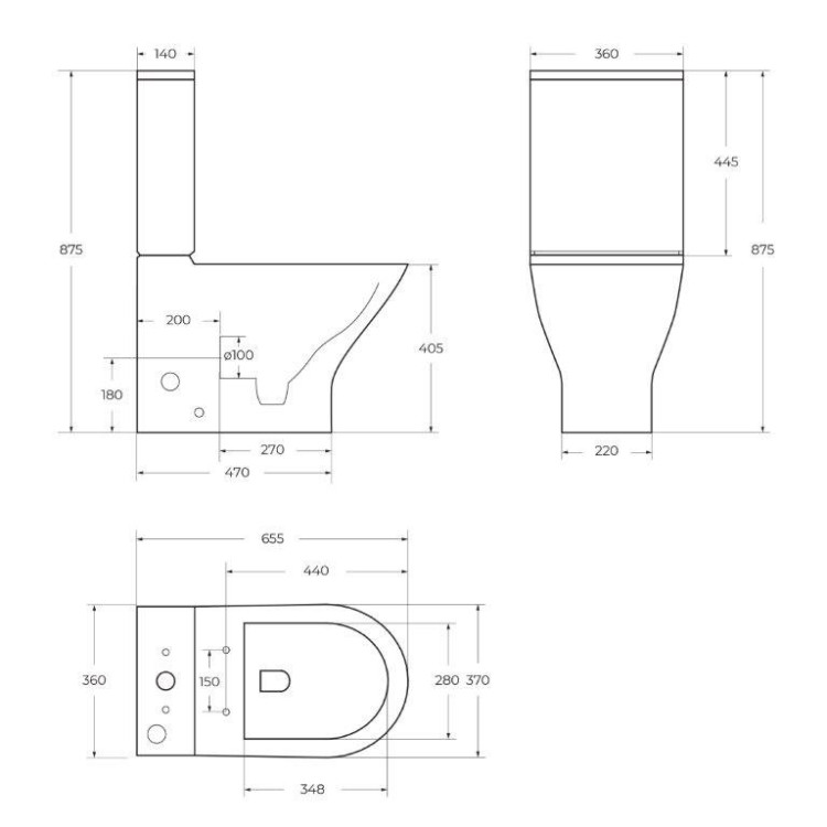 Бачок BelBagno BB340T