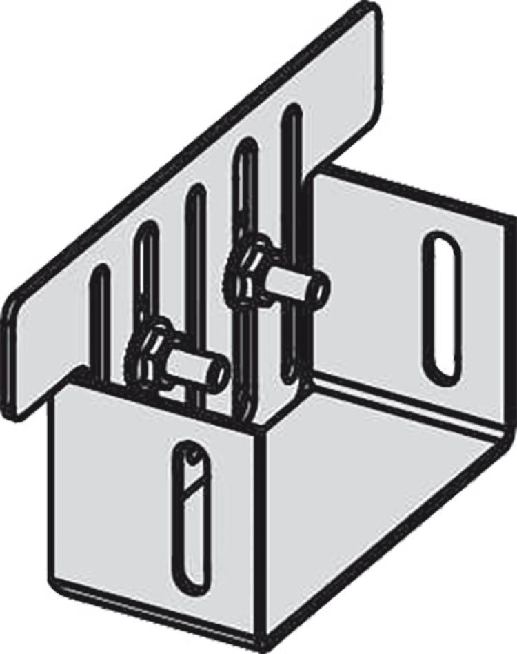 Заглушка для дренажных желобов 100 мм, нержавеющая сталь Alcadrain ADZ-P002