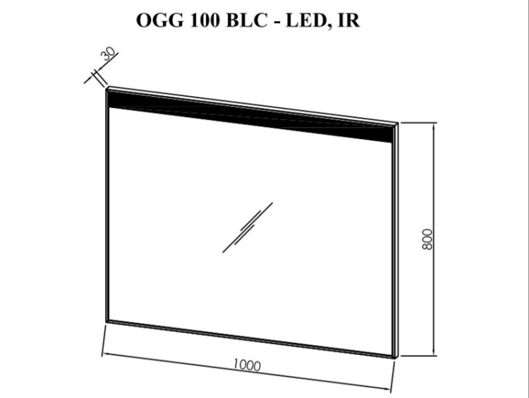 Зеркало Kolpa San Gloria 100