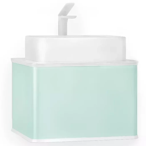 Тумба Pastel 58 подвесная, бирюзовый бриз