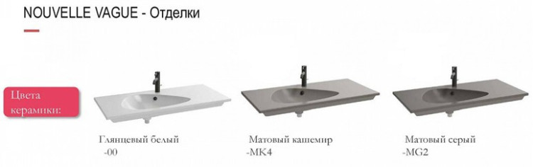 Раковина Jacob Delafon Nouvelle Vague 101 EXAQ112-Z