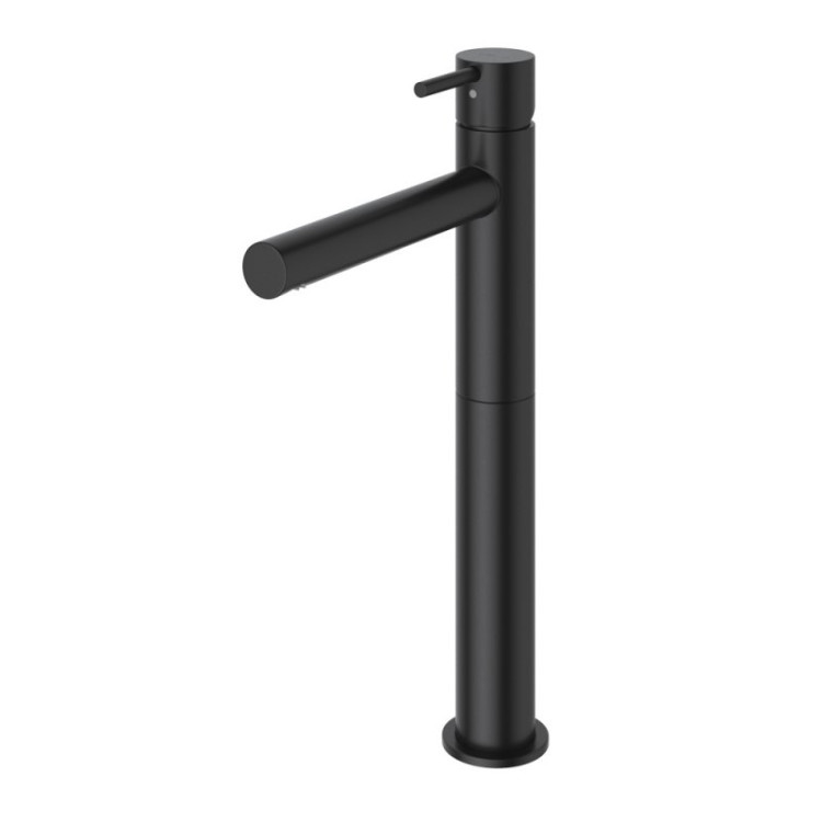 Смеситель для раковины однорычажный, с тонкой ручкой, с донным клапаном Cezares LEAF-LC1-L-PS