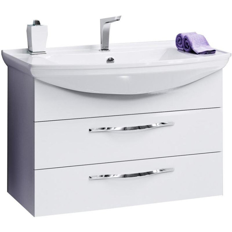 Тумба под раковину Aqwella Аллегро 75 2 ящика подвесная