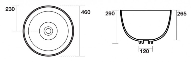Раковина-чаша Kerasan Ciotola C1 46 4301