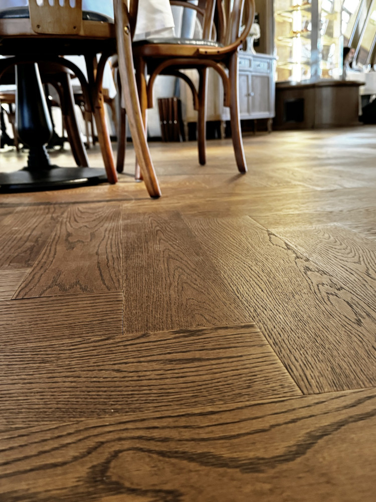 Кварцевый паркет Quartz Parquet Английская Ёлка Дуб Рустикальный 33-410 5/0,6 мм