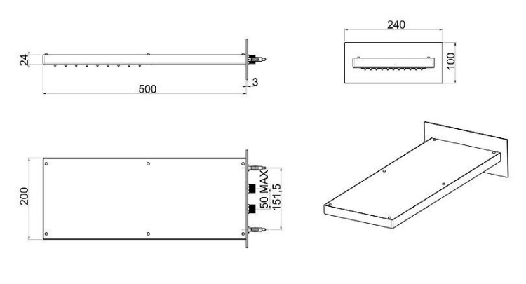 Душевая панель Bossini I00570.030