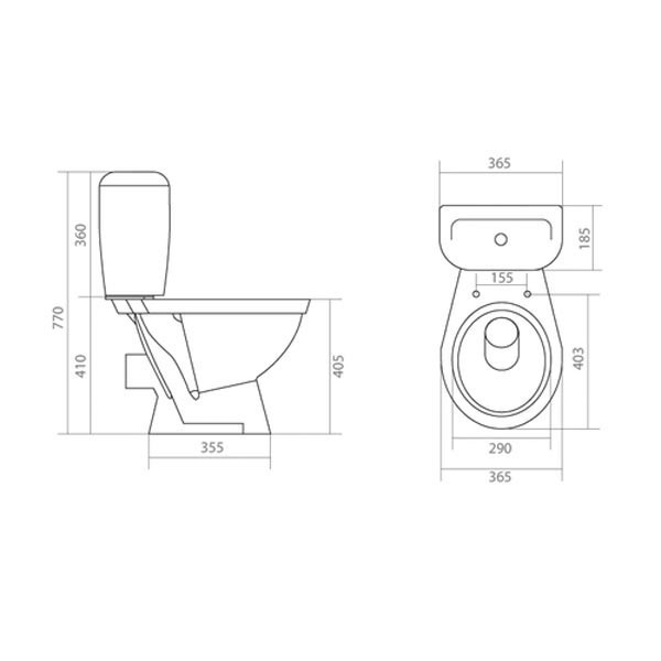 Унитаз Santek Паллада 1.WH30.2.371