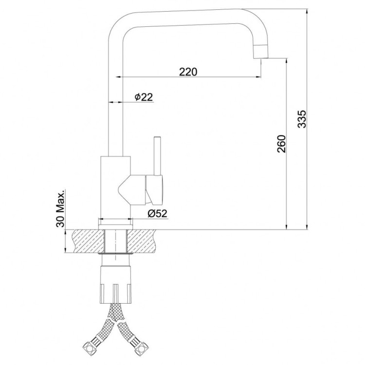 Смеситель Lemark Expert LM5077S для кухни
