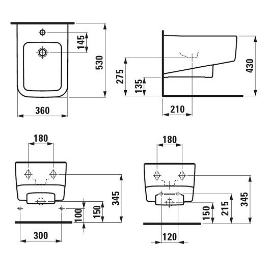 Биде Laufen Pro S 8.3096.1