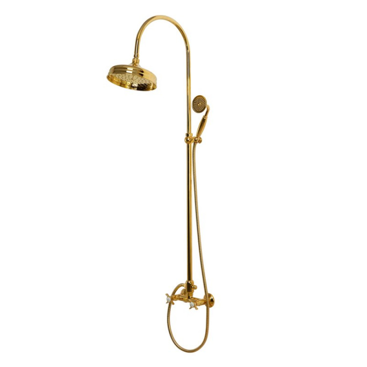 Душевая колонна со смесителем, верхним и ручным душем Cezares LORD-CD-30-03/24-Bi