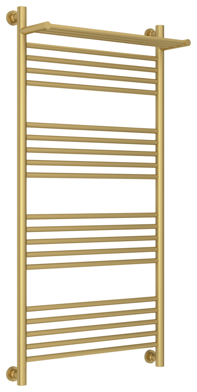 Полотенцесушитель водяной Сунержа Богема с полкой+ 1200х600 Матовое золото