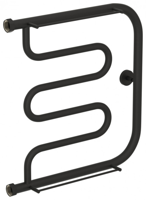 Полотенцесушитель водяной Сунержа Лира 2 полки+ 500х500 Тёмный титан муар