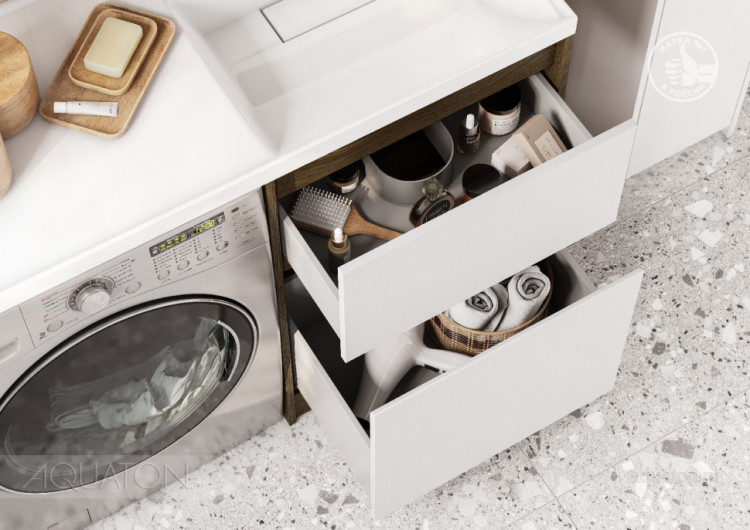 Тумба под раковину AQUATON Лондри 60 Дуб Кантри без фасада 1A266901LHDY0