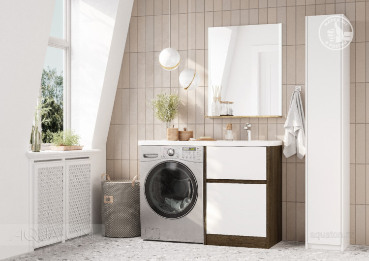 Тумба под раковину AQUATON Лондри 60 Дуб Кантри без фасада 1A266901LHDY0