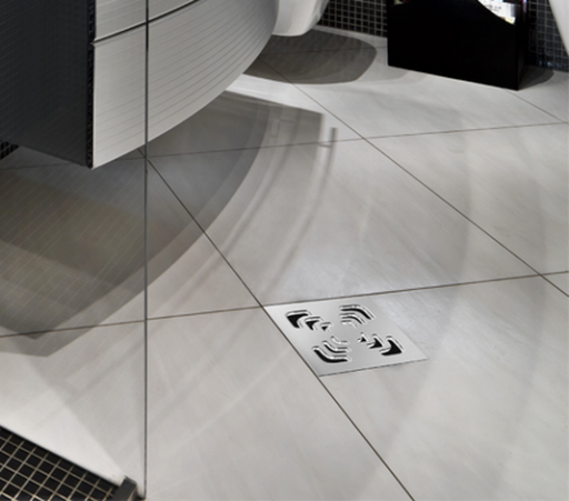 Точечный трап 150х150 мм Confluo Standard Vertical Square, металл с перфорацией Square, без рамки Cezares 13000019