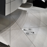 Точечный трап 150х150 мм Confluo Standard Vertical Square, металл с перфорацией Square, без рамки Cezares 13000019