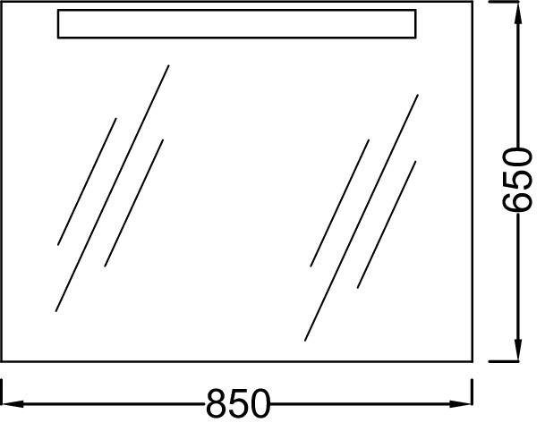 Зеркало 85 см Jacob Delafon PRESQU'ILE EB1109-NF