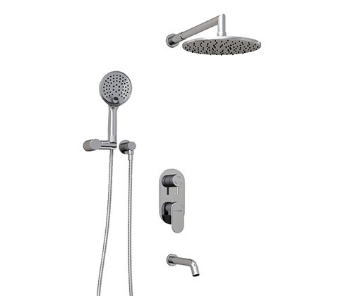 WasserKRAFT A175819 Встраиваемый комплект для ванны с верхней душевой насадкой, лейкой и изливом