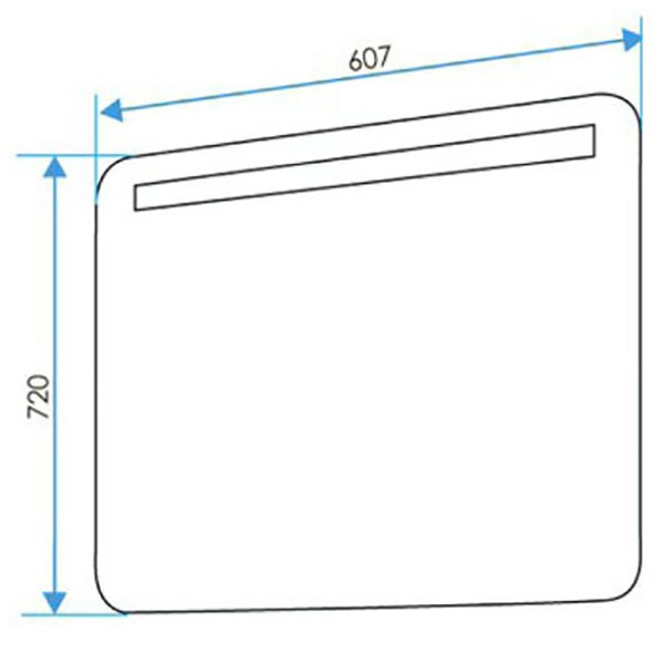 Зеркало 1MarKa Гармоника 60 с подсветкой