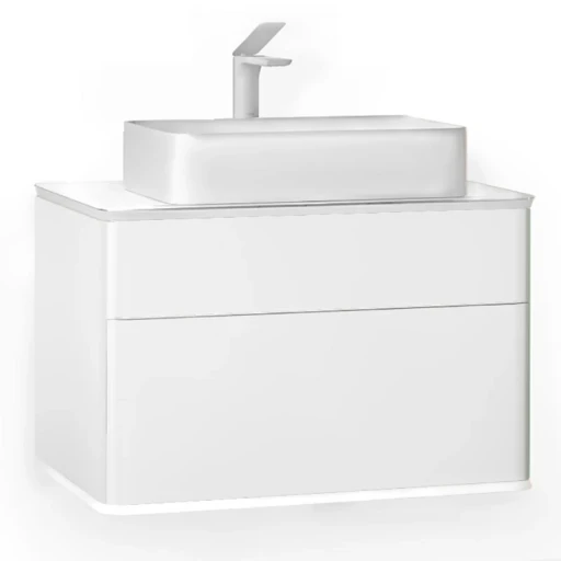 Тумба Pastel 80 подвесная, белый жемчуг