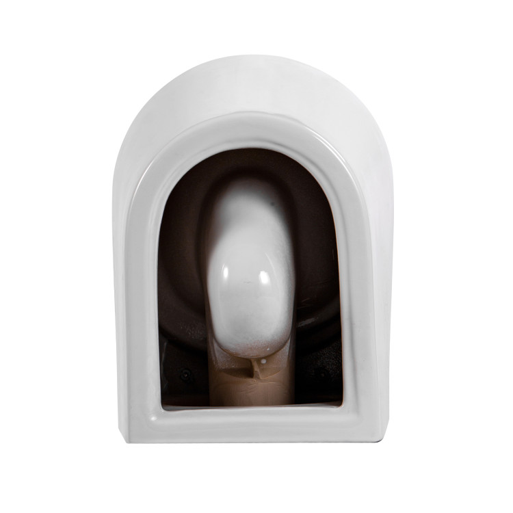 Унитаз-компакт подвесной Aquatek AQ1904T-00 ВЕГА, смыв TORNADO, тонкое сиденье с механизмом плавного закрывания, крепеж, цвет белый, 490*365*340 мм