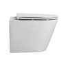 Унитаз-компакт подвесной Aquatek AQ1904T-00 ВЕГА, смыв TORNADO, тонкое сиденье с механизмом плавного закрывания, крепеж, цвет белый, 490*365*340 мм