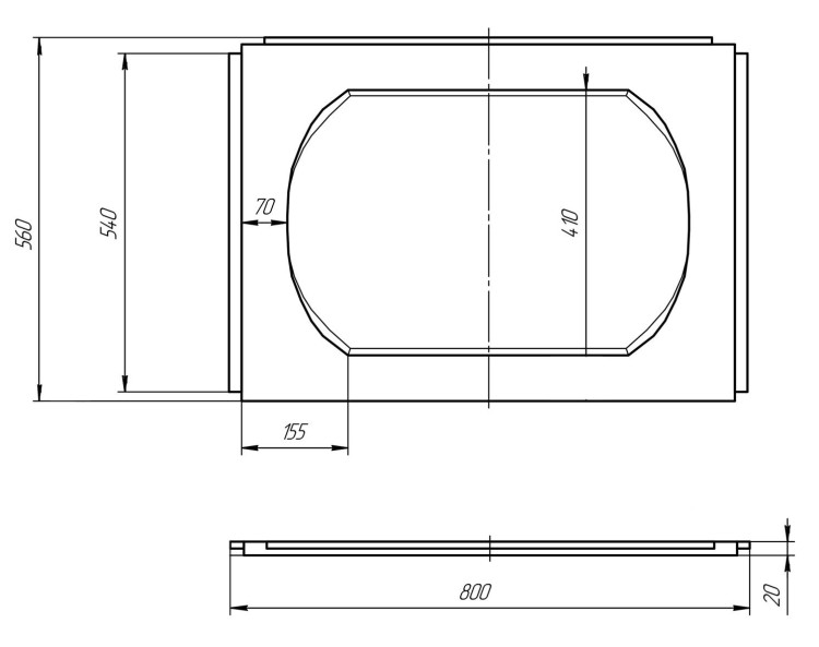Панель 1Marka боковая 80