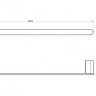 Полотенцедержатель 60 см Cezares STYLUS-TH-60-IN
