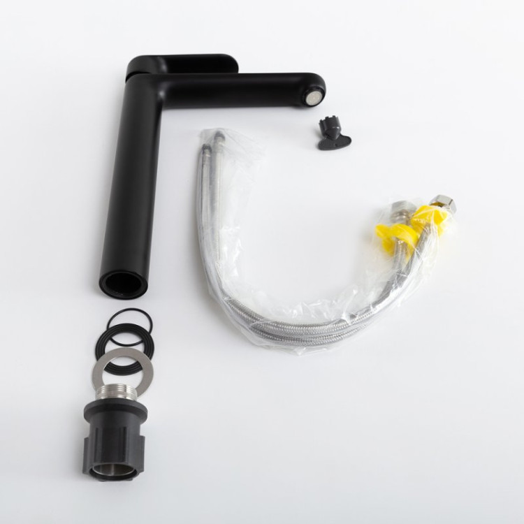 Смеситель для накладной раковины без донного клапана Cezares STYLUS-LC-BORO-W0