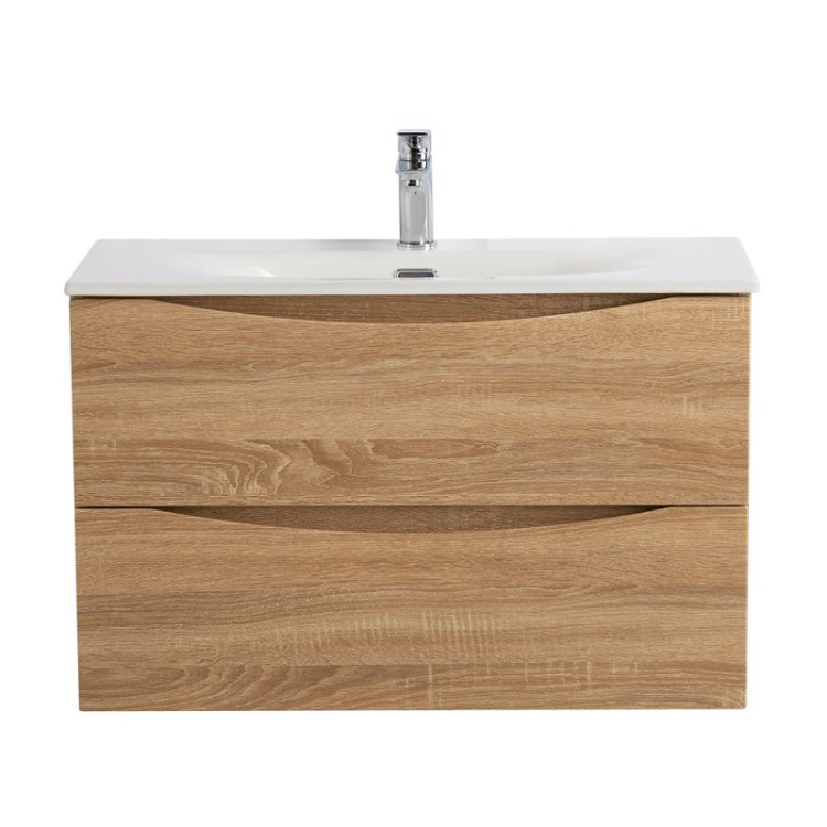 База под раковину подвесная с двумя выкатными ящиками BelBagno MARINO-CER-MINI-700-2C-SO-BL-P