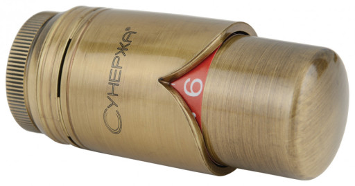 Термостатическая головка для автоматического терморегулятора Состаренная бронза