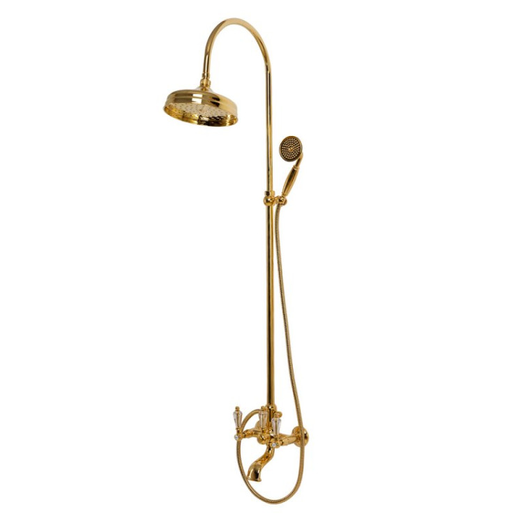 Душевая стойка со смесителем для ванны Cezares DIAMOND-CVD-03/24-Sw-N