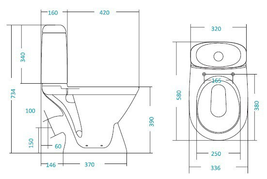 Унитаз Santek Римини 1.WH30.2.130