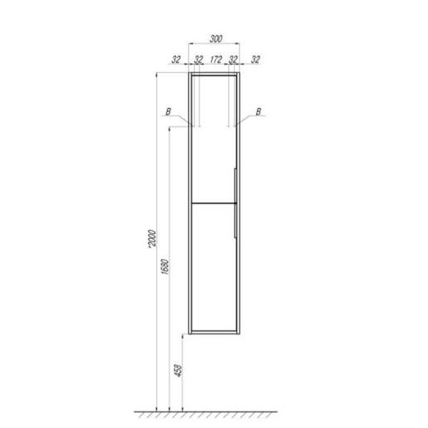 Шкаф-пенал Акватон Рико 30 подвесной