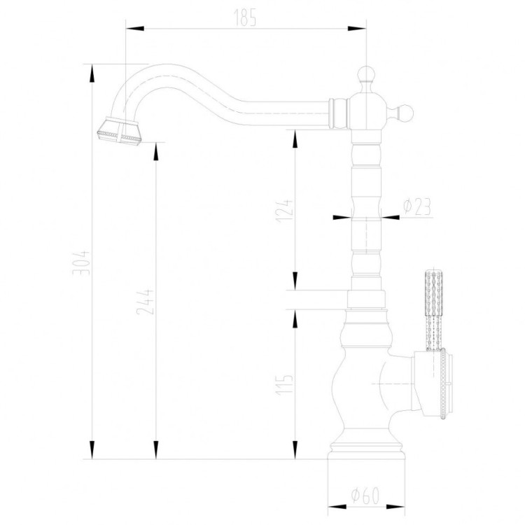 Смеситель Lemark Jasmine LM6645B для кухни