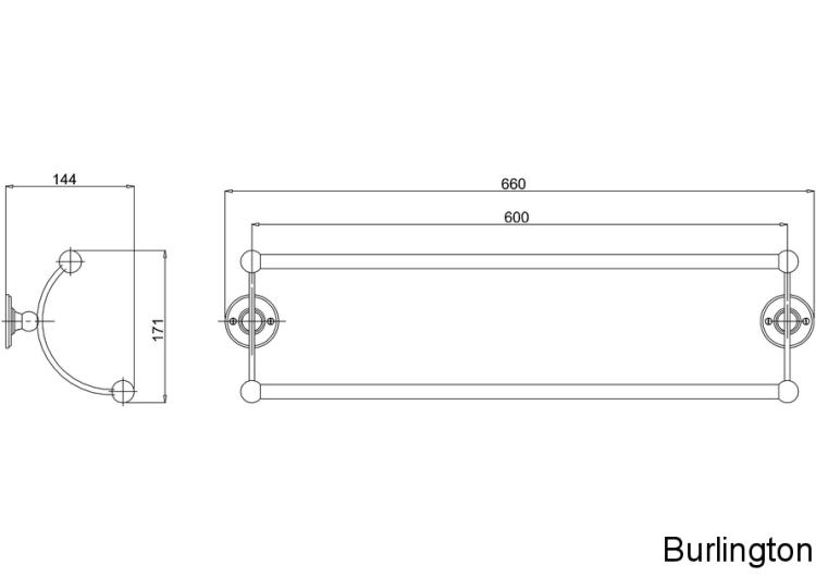 Двойной полотенцедержатель [A17 GOL]