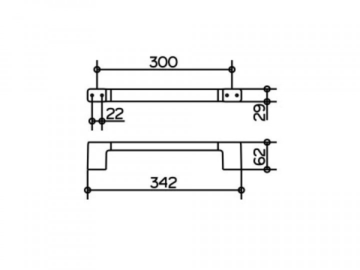 Поручень для ванной комнаты Keuco Collection Moll 12707 010000