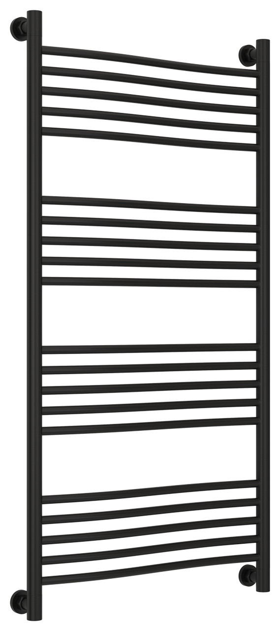 Полотенцесушитель водяной Сунержа Флюид+ 1200х600 Матовый чёрный