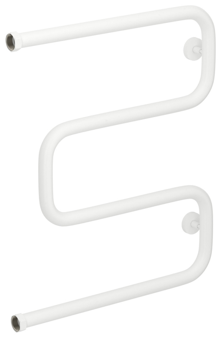 Полотенцесушитель водяной Сунержа Ш-образный 600х500 Матовый белый