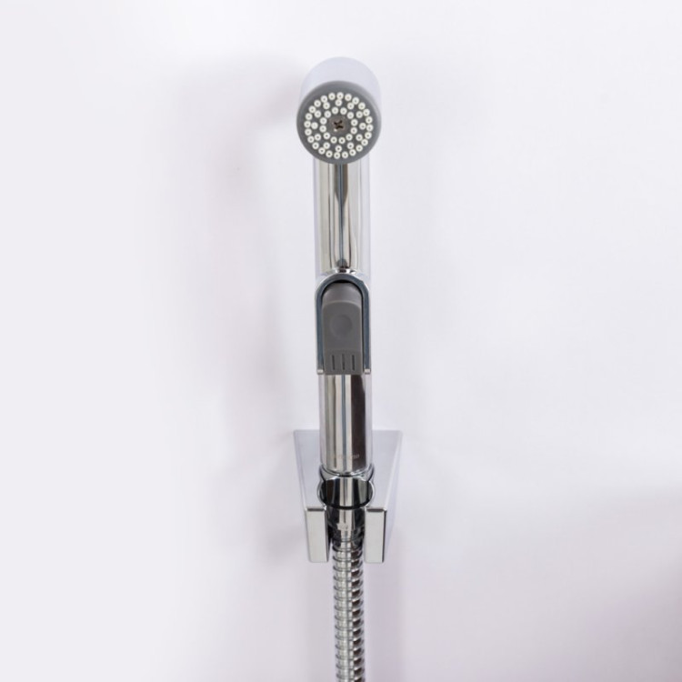 Смеситель для раковины без донного клапана с гигиеническим душем Cezares DUE-LVM/HGN-CRM-W0