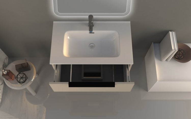 База под раковину с двумя выдвижными ящиками, 74x46x62 Cezares 55160