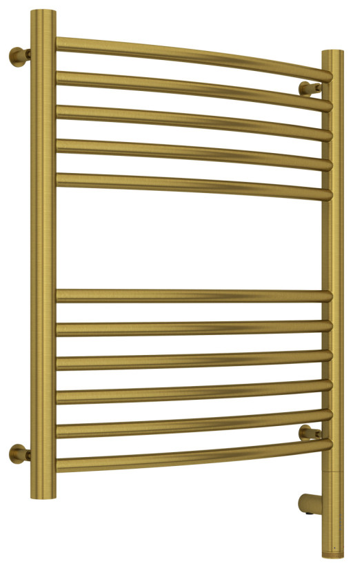 Полотенцесушитель электрический Сунержа Богема 3.0 выгнутая 600х500 МЭМ правый Состаренная латунь