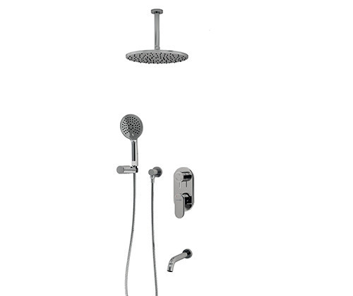 WasserKRAFT A175868 Встраиваемый комплект для ванны с верхней душевой насадкой, лейкой и изливом