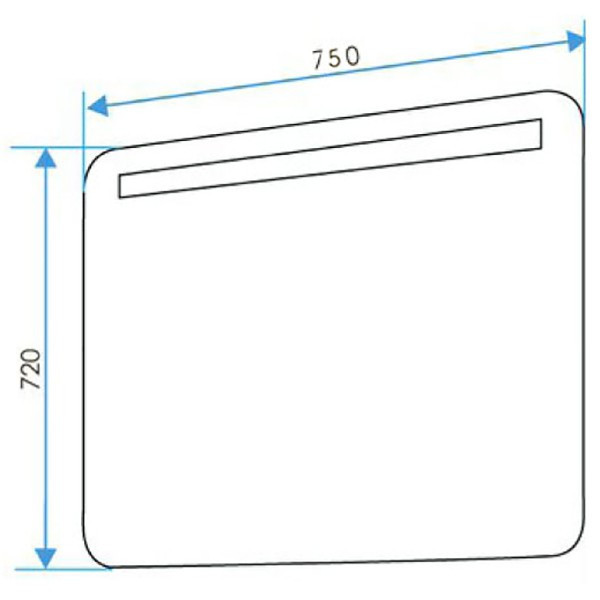 Зеркало 1MarKa Гармоника 75 с подсветкой