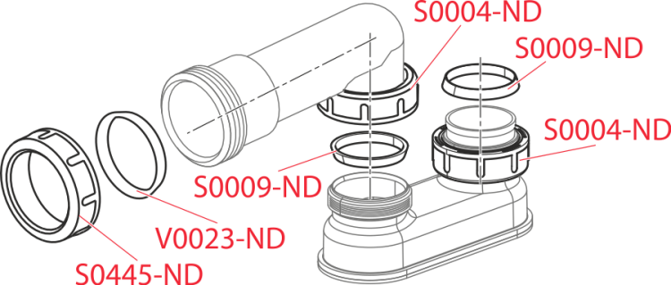 Гидрозатвор Alcadrain A53 7/4