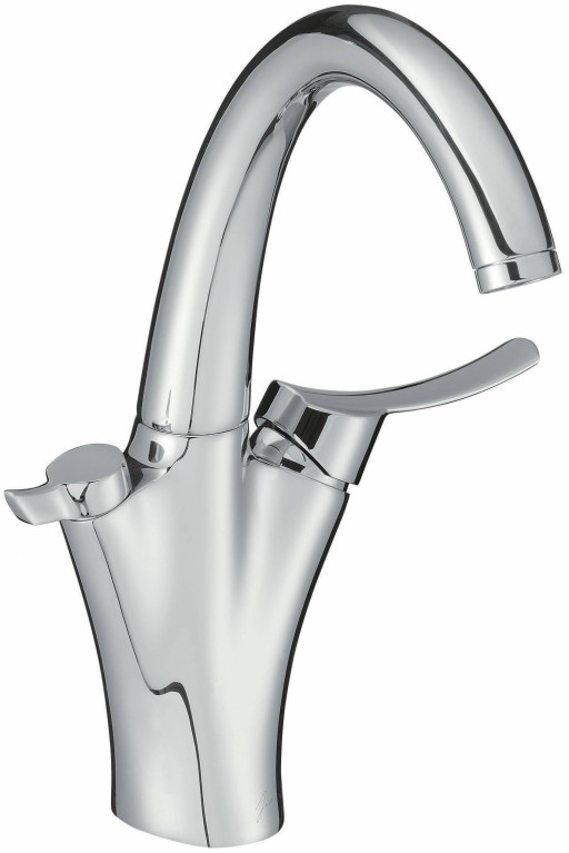 Однорычажный смеситель для кухни с встроенным фильтром для воды, матовая сталь  Jacob Delafon CARAFE E18865-VS