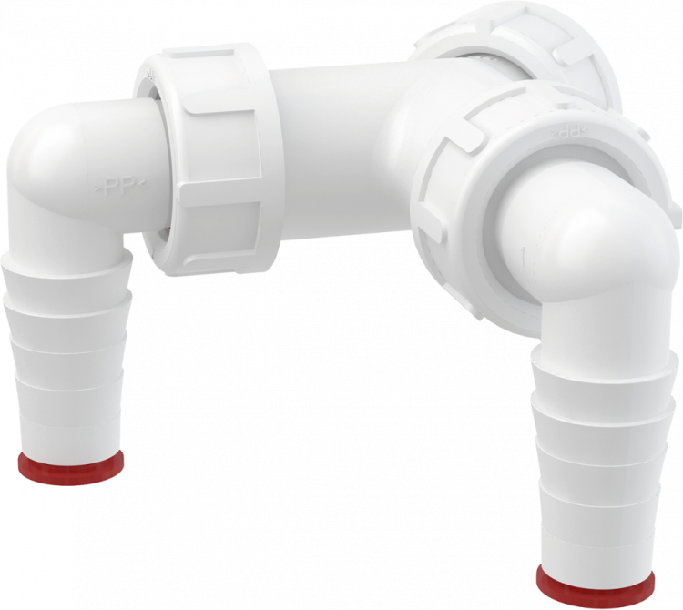 Колено с двумя штуцерами G1