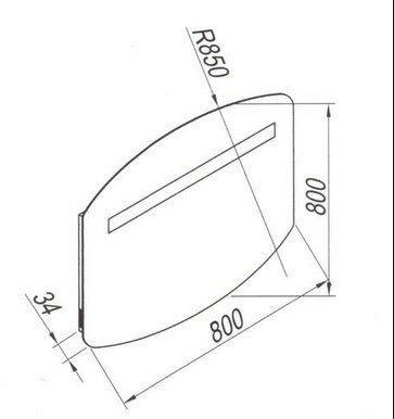 Зеркало Kolpa San IMAN OGI 80