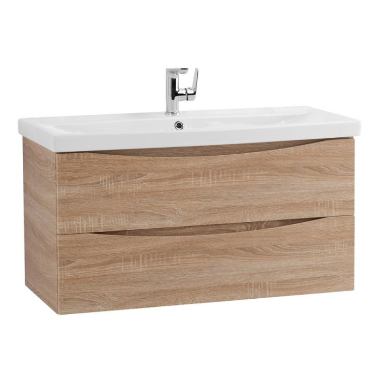 База под раковину подвесная с двумя выкатными ящиками 762x440x500 BelBagno MARINO-CER-800-2C-SO-NL-P