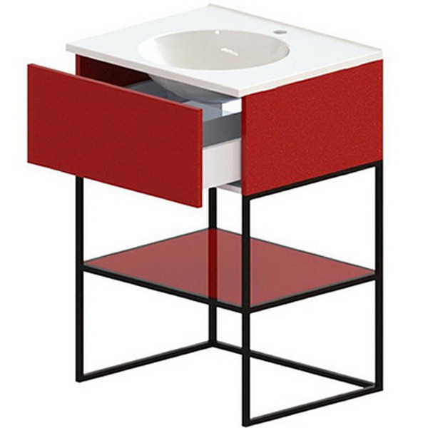 Тумба с раковиной Astra Form Лофт 60 1 ящик